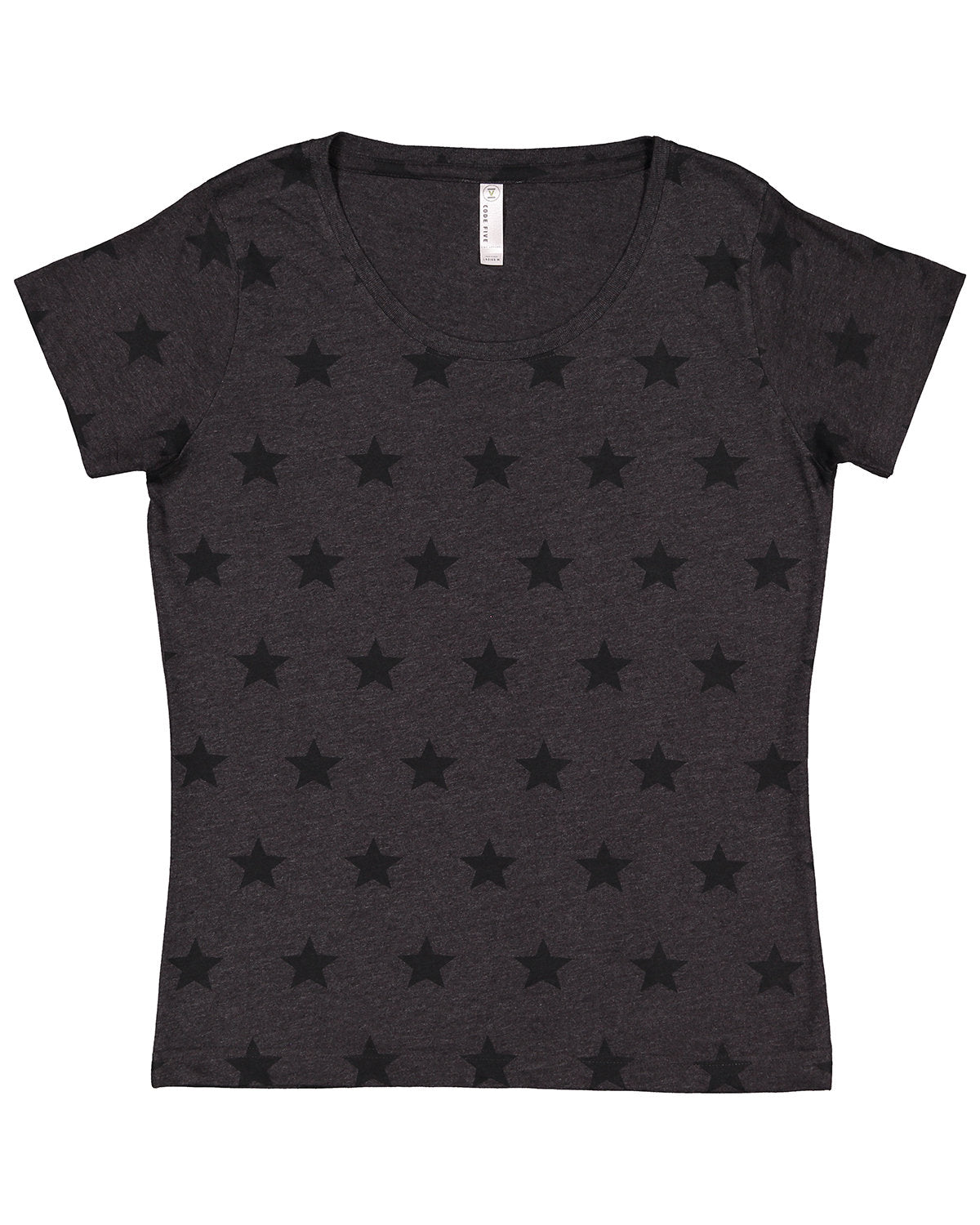 CODE FIVE Ladies' Five Star T-Shirt: Elevate Your Style with a Touch of Starry Elegance