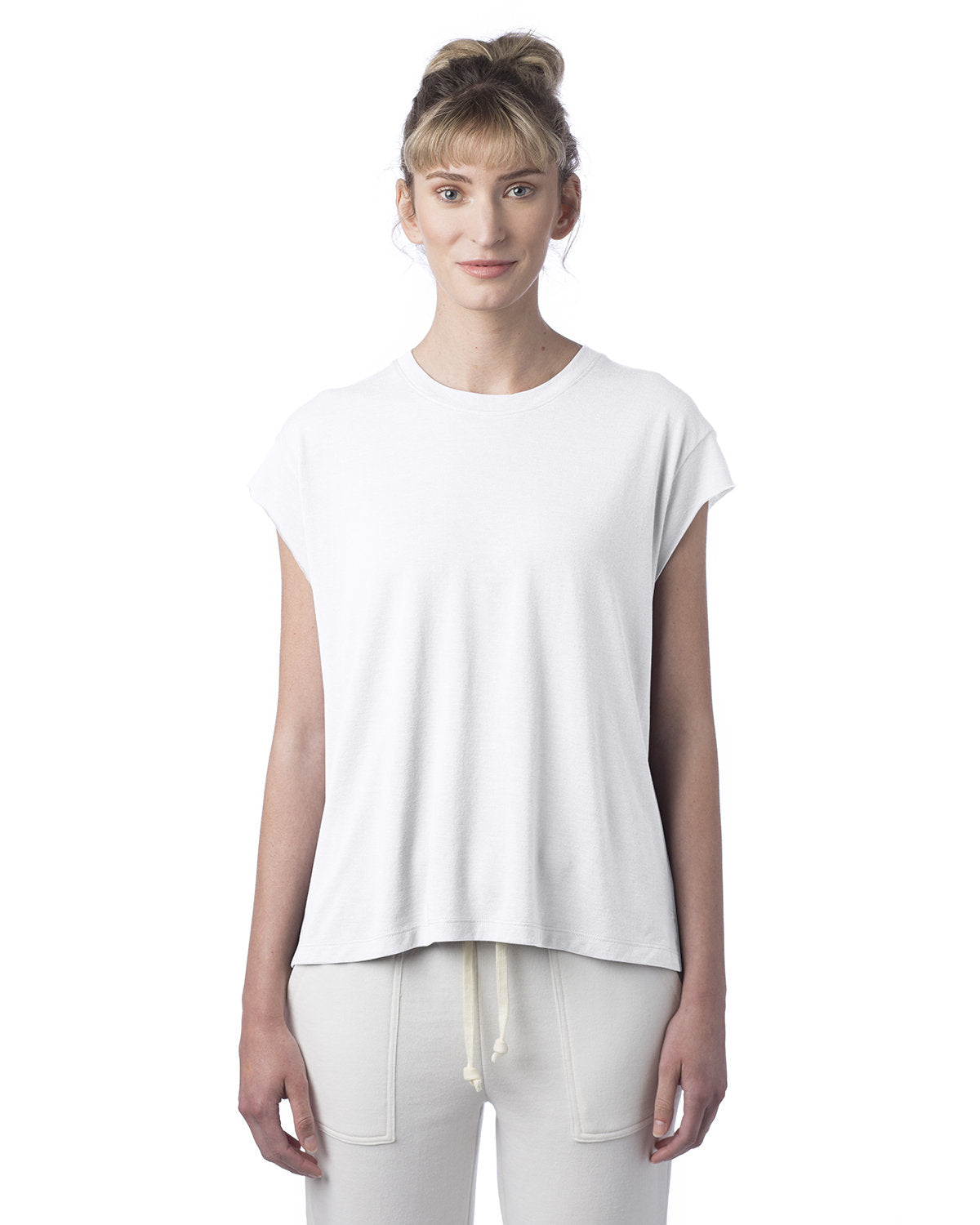 Alternative Ladies' Modal Tri-Blend Raw Edge Muscle T-Shirt: Effortless Comfort and Style