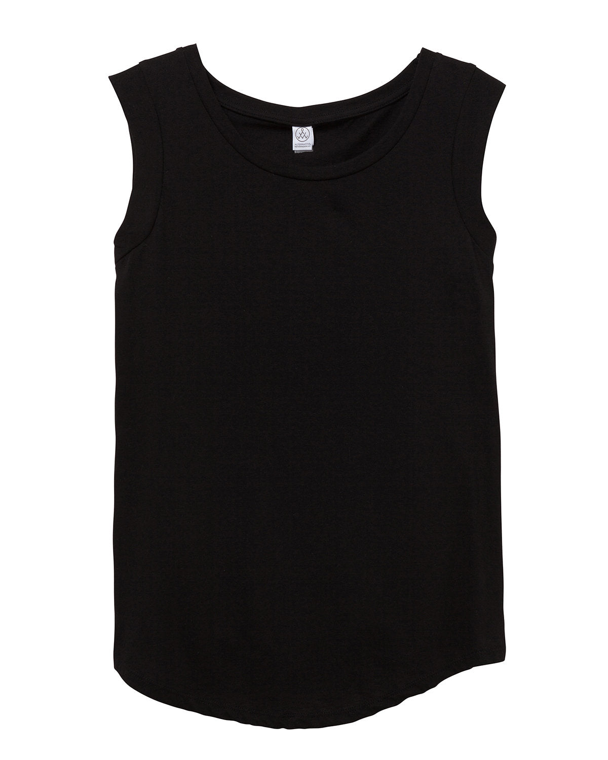 Alternative Women's Cap-Sleeve Satin Jersey Crew