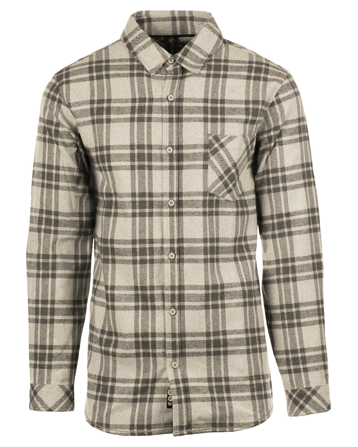 Burnside Woven Plaid Flannel With Biased Pocket B8212