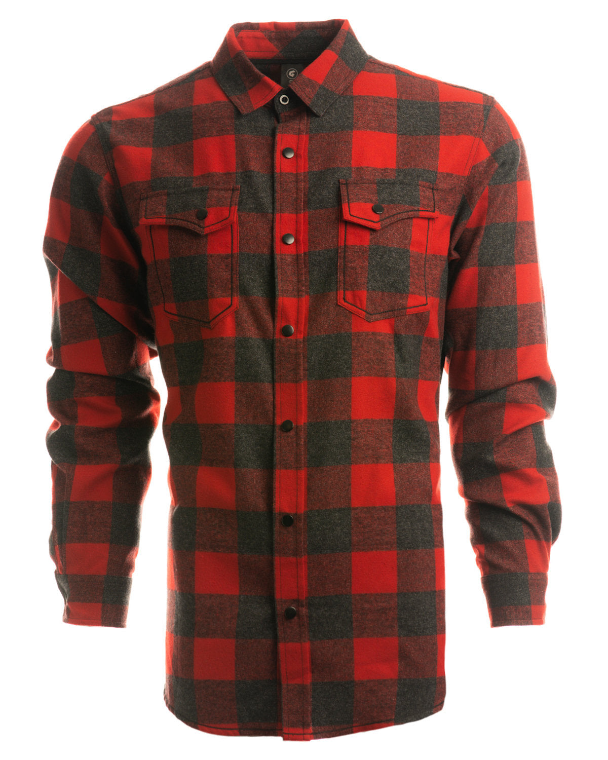 Burnside Men's Snap-Front Flannel Shirt B8219