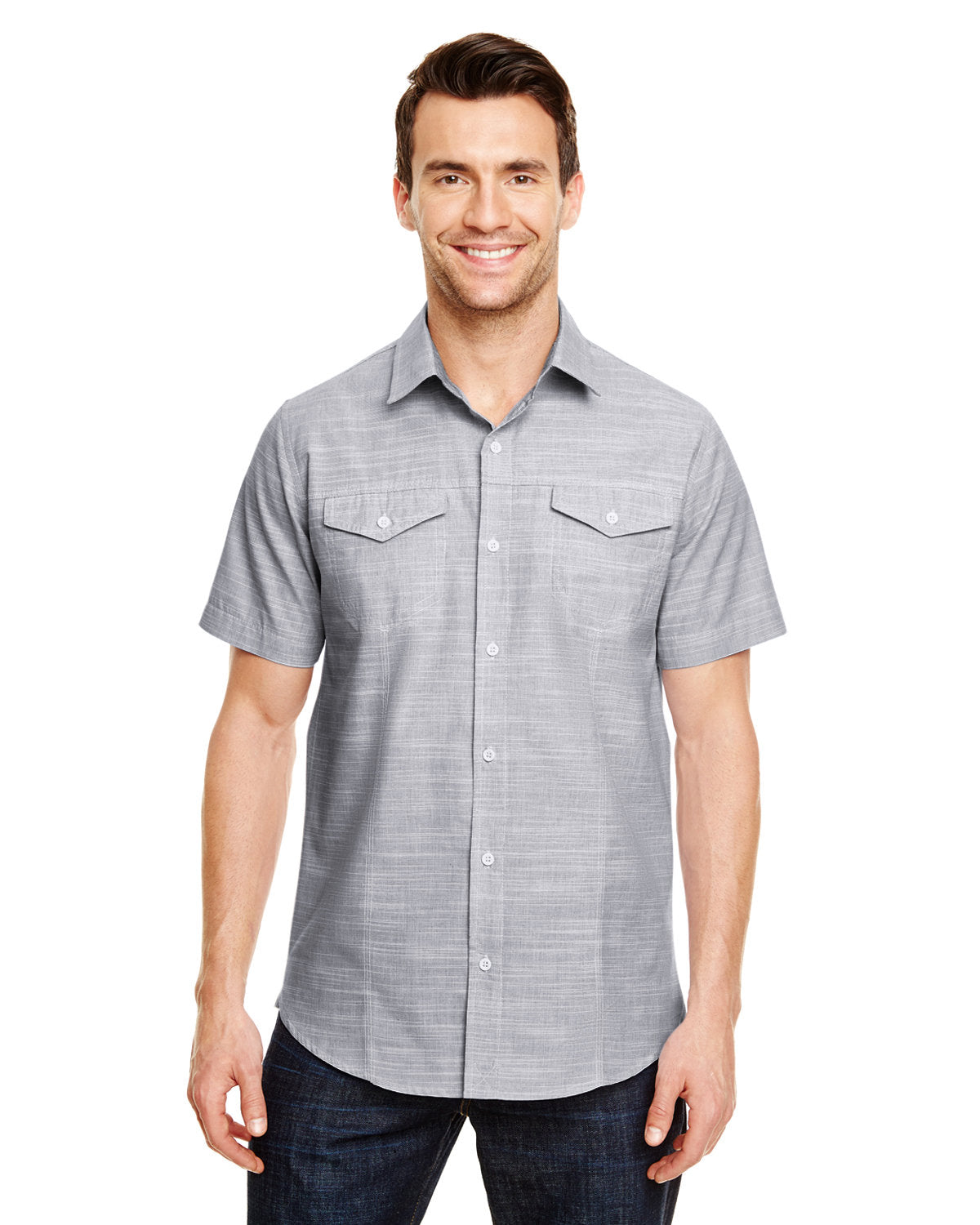 Burnside Men's Textured Woven Shirt B9247