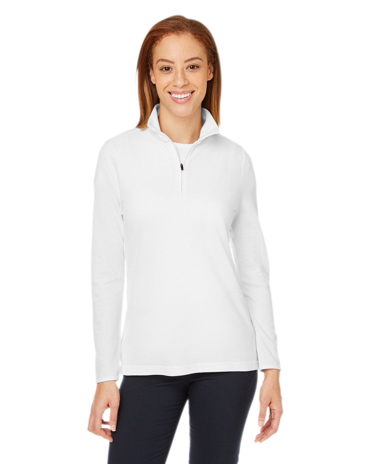 Elevate Your Performance with the Devon & Jones New Classicsâ„¢ Ladies' Performance Quarter-Zip
