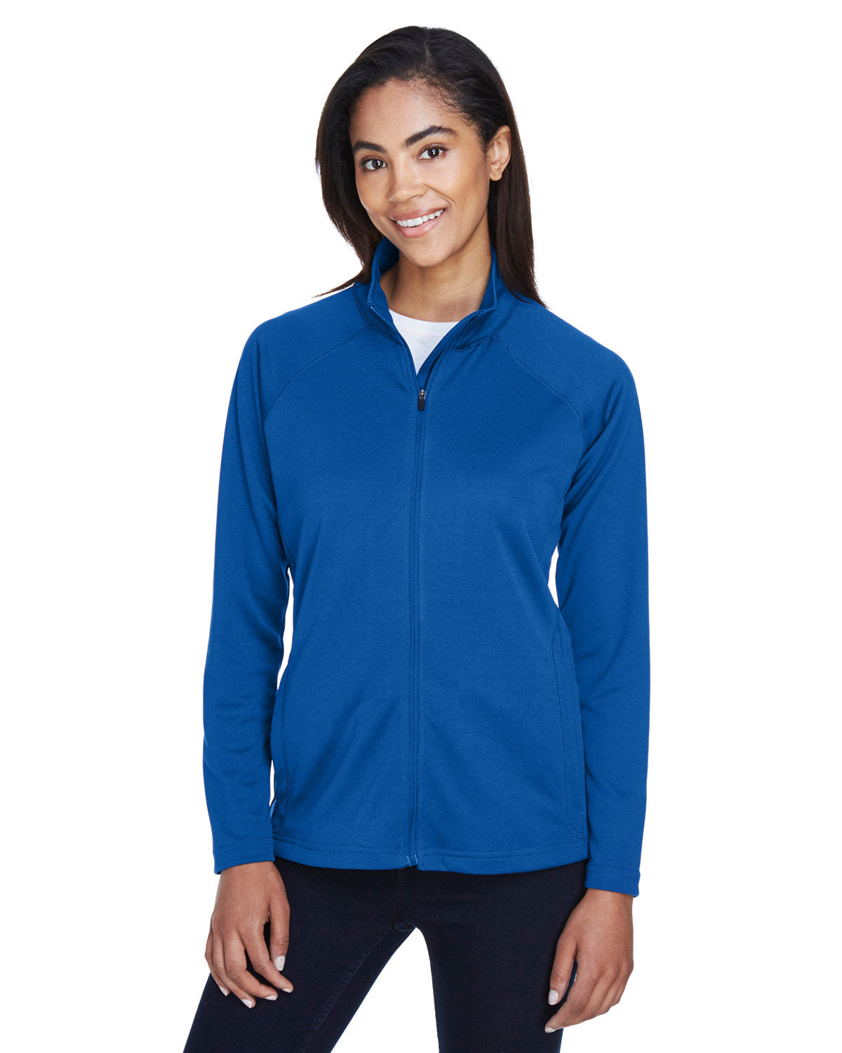 Elevate Your Look with the Devon & Jones Ladies' Stretch Tech-Shell® Compass Full-Zip