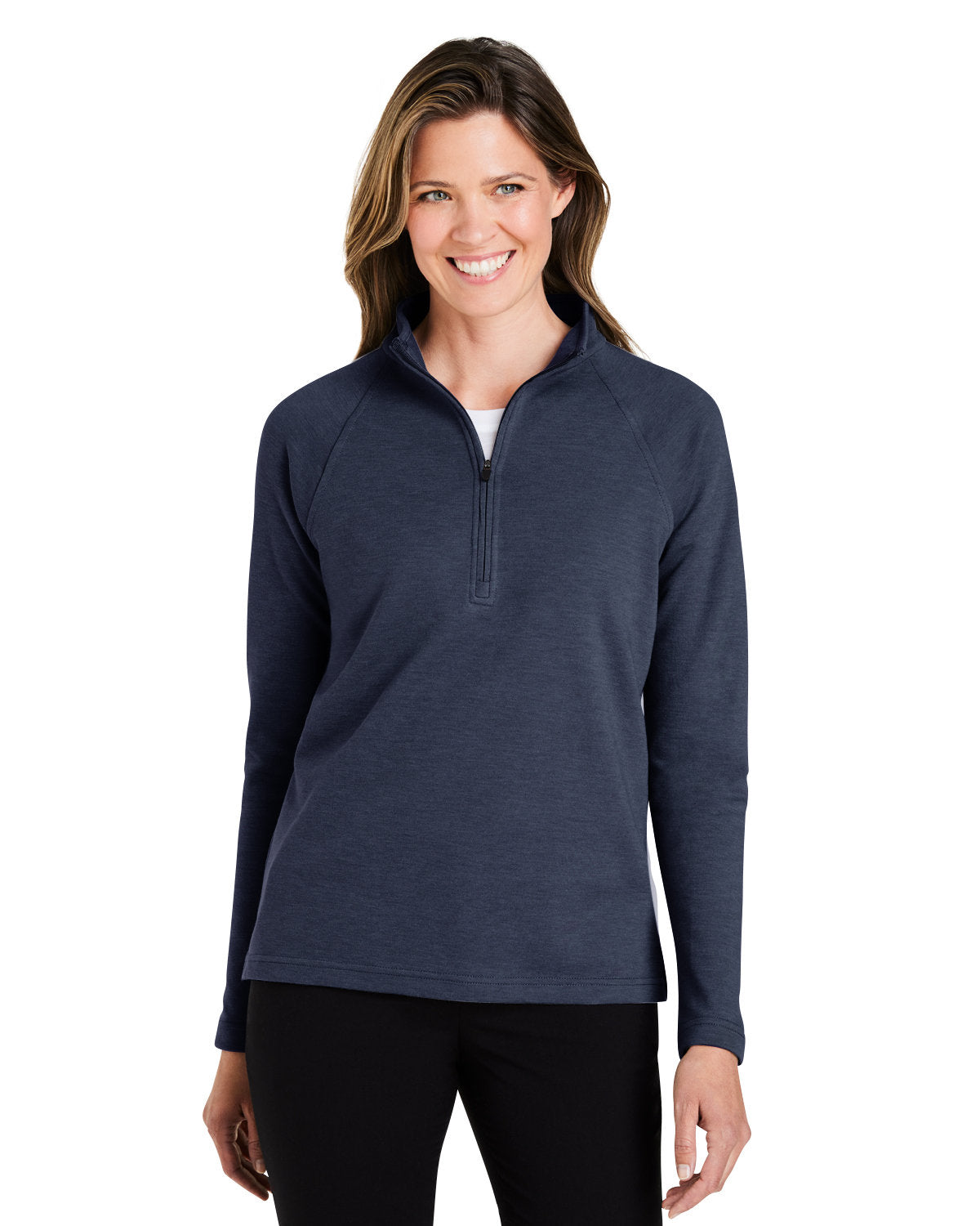 Elevate Your Style with the Devon & Jones Ladies' New Classicsâ„¢ Charleston Quarter-Zip