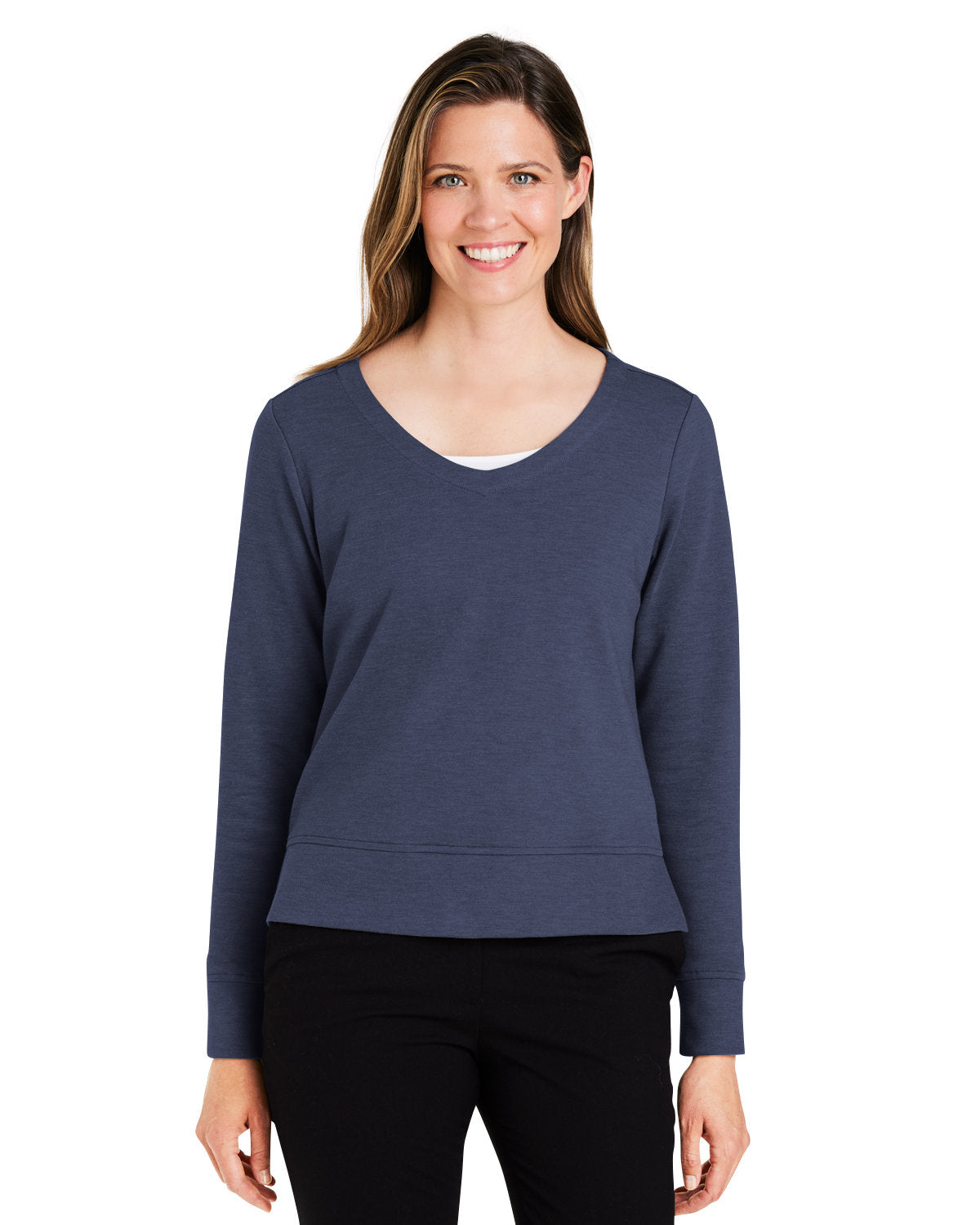 Elevate Your Style with the Devon & Jones Ladies' New Classicsâ„¢ Charleston Pullover