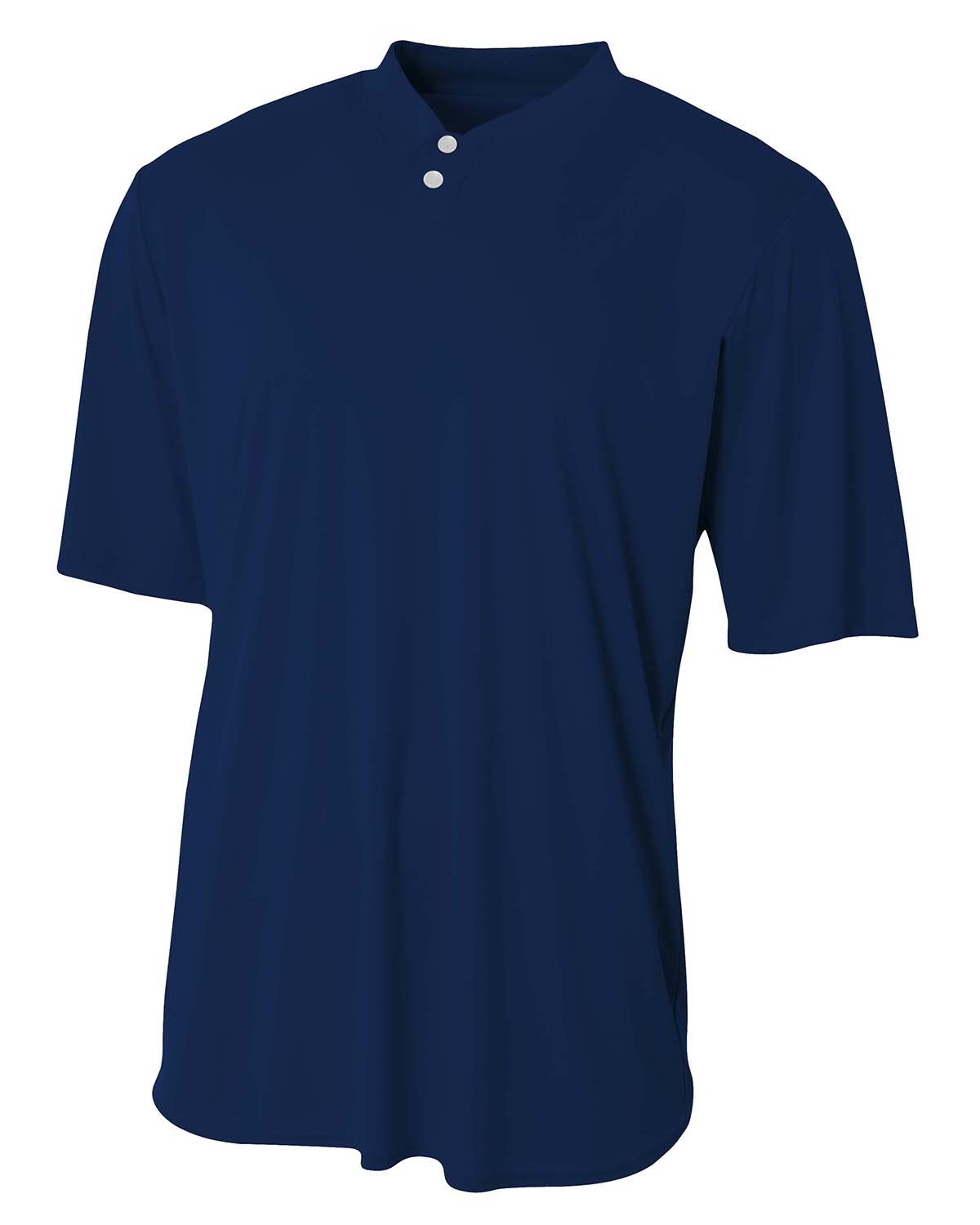 Adult Tek 2-Button Henley Jersey