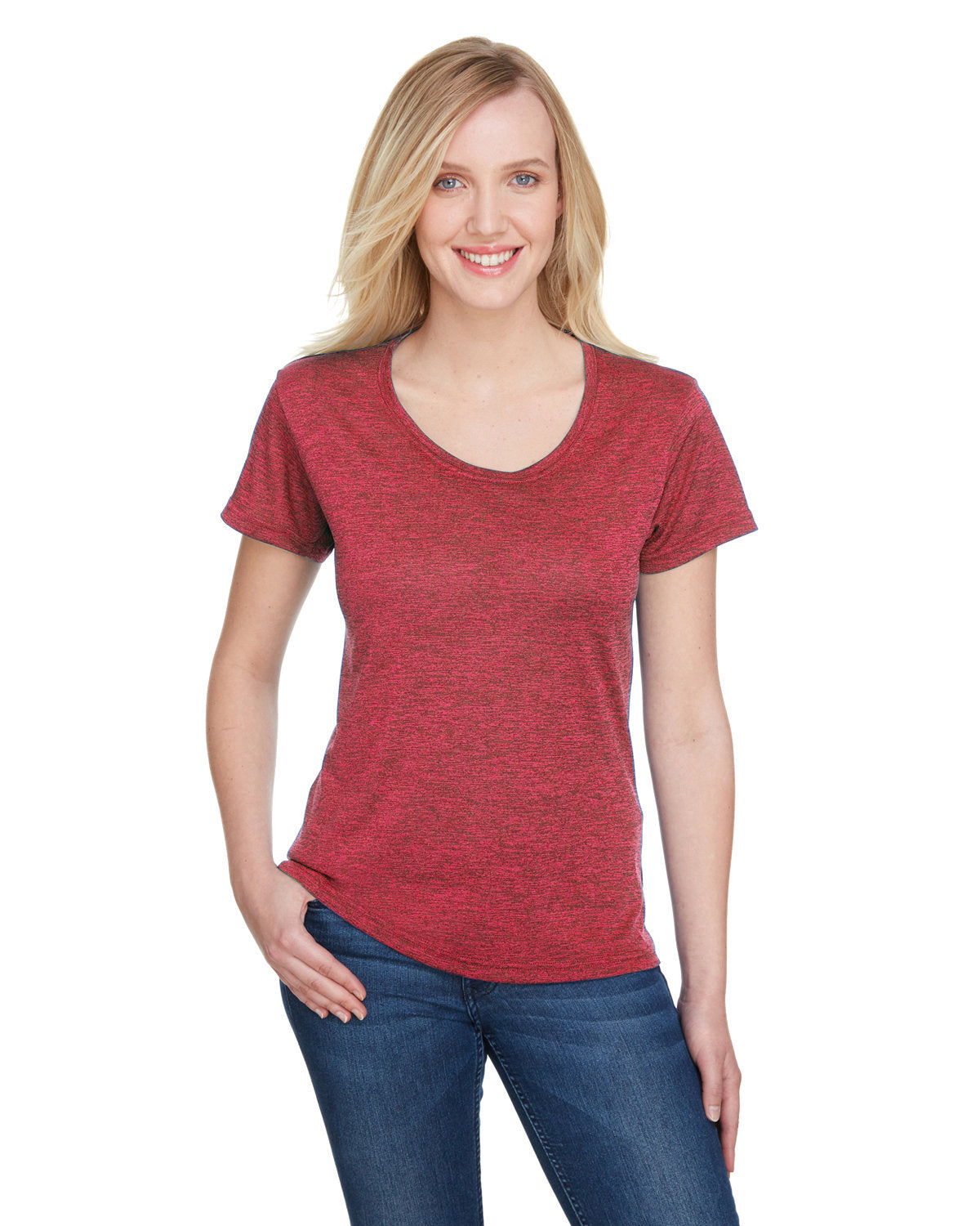 A4 Ladies' Tonal Space-Dye T-Shirt: Stylish Comfort