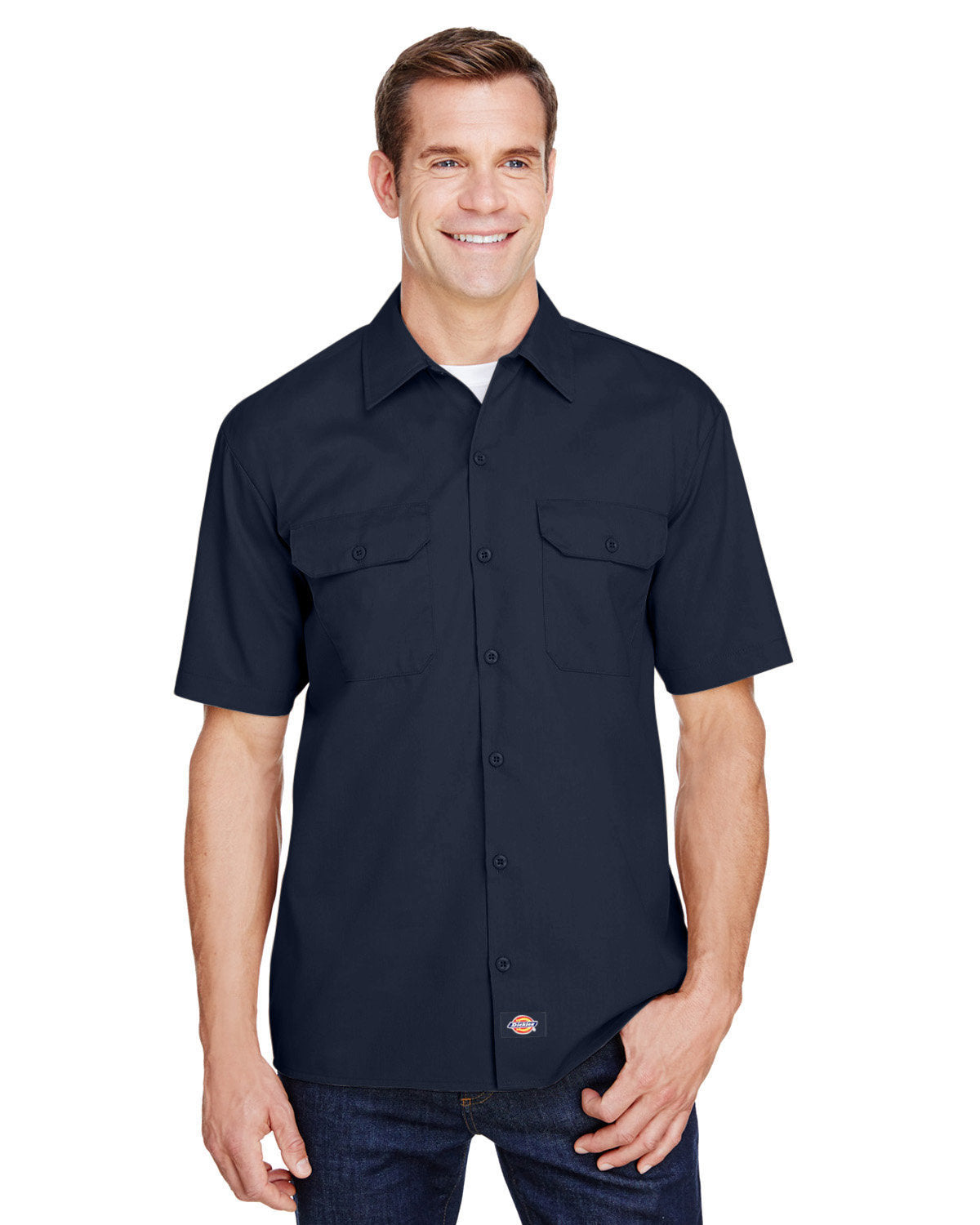 Dickies Men's FLEX Short-Sleeve Twill Work Shirt WS675