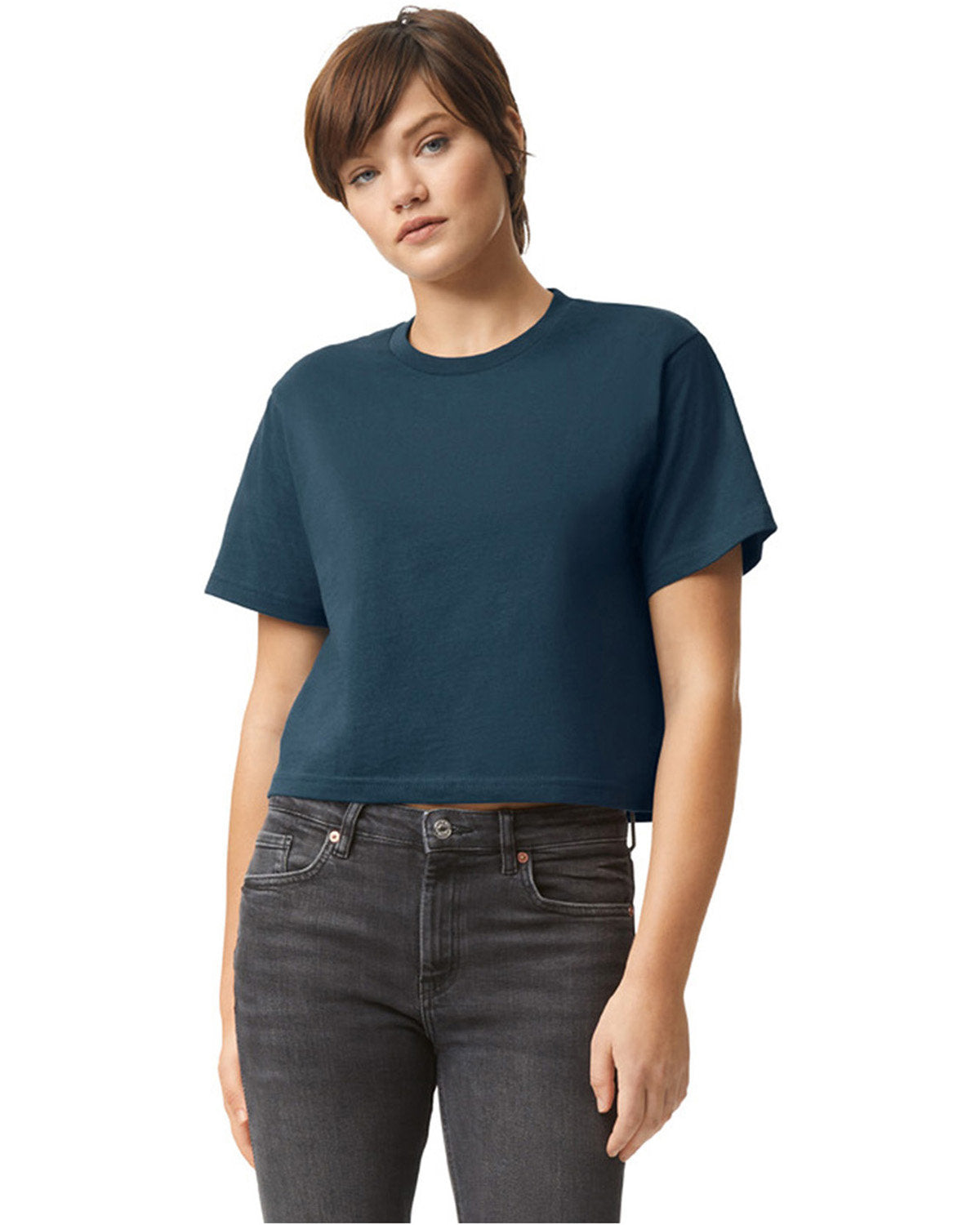 American Apparel Ladies' Fine Jersey Boxy T-Shirt: Redefine Casual Comfort with Modern Sophistication