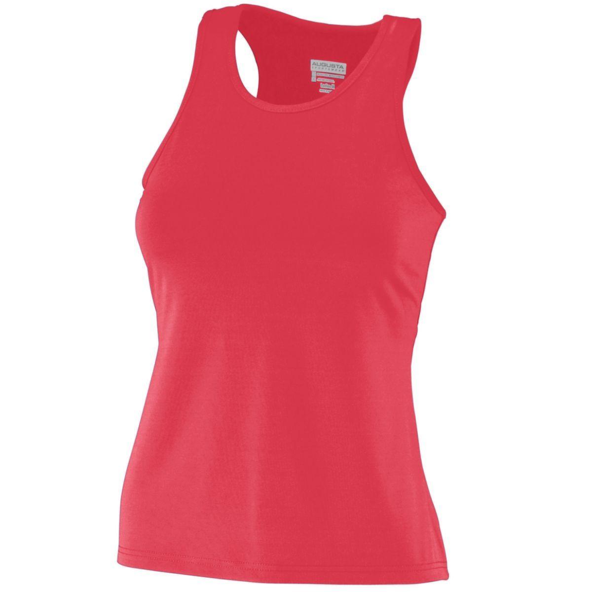 LADIES POLY/SPANDEX SOLID RACERBACK TANK - Apparel Globe
