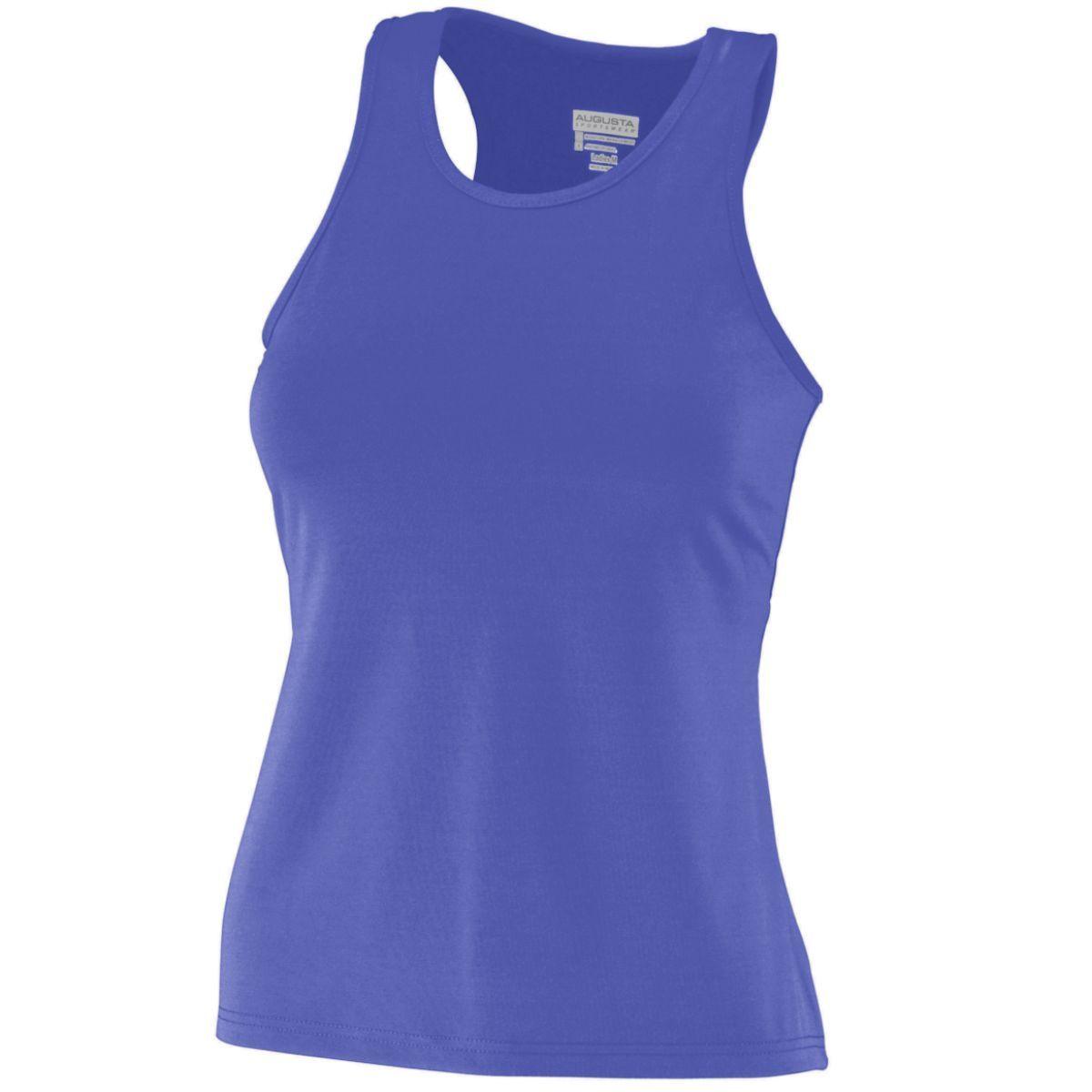 LADIES POLY/SPANDEX SOLID RACERBACK TANK - Apparel Globe