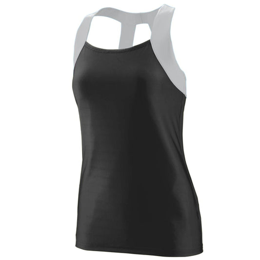 LADIES JAZZY OPEN BACK TANK - Apparel Globe