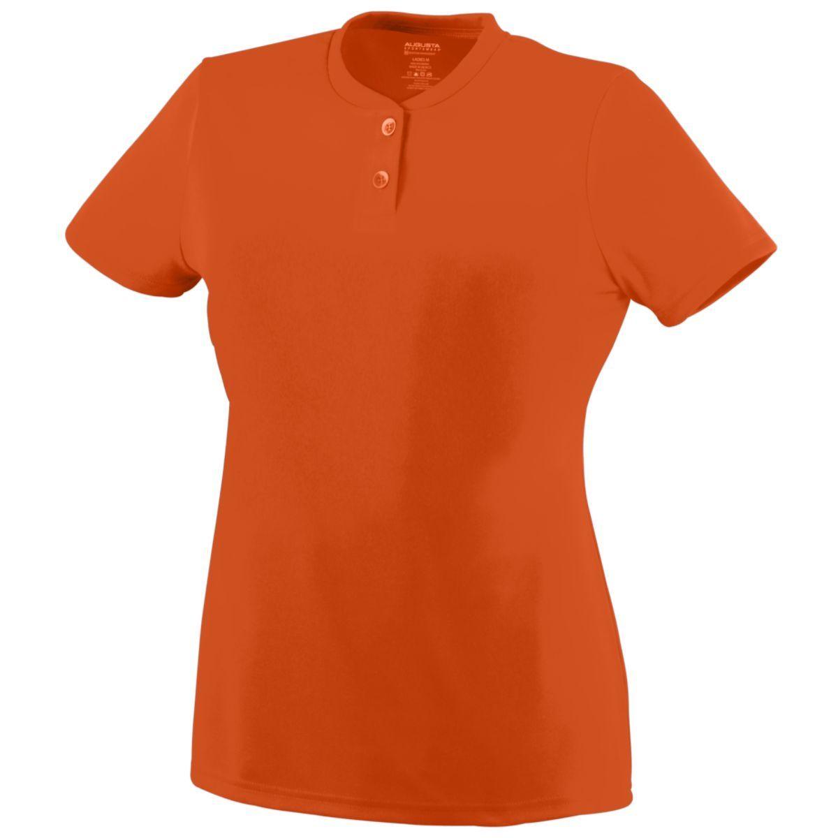 LADIES WICKING TWO-BUTTON JERSEY - Apparel Globe