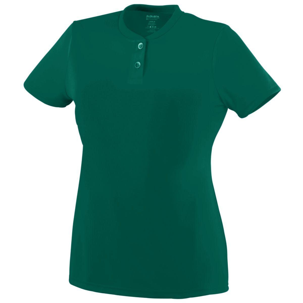 LADIES WICKING TWO-BUTTON JERSEY - Apparel Globe