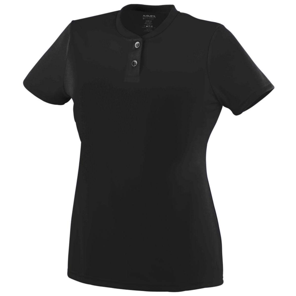 LADIES WICKING TWO-BUTTON JERSEY - Apparel Globe