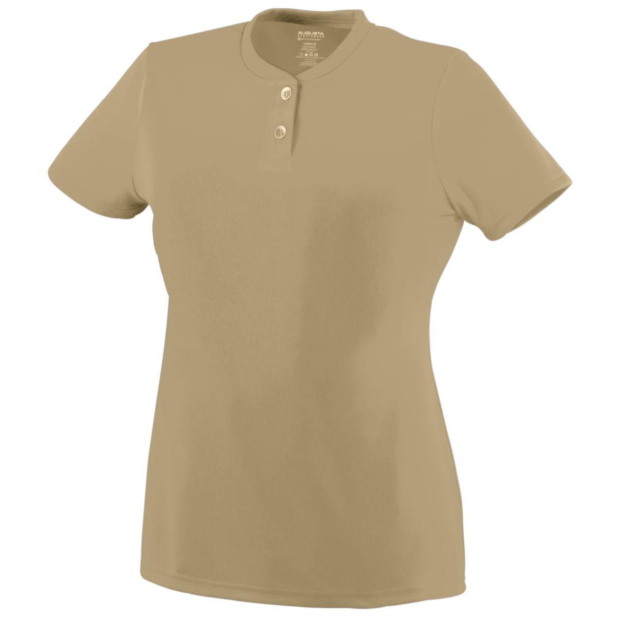 GIRLS WICKING TWO-BUTTON JERSEY - Apparel Globe