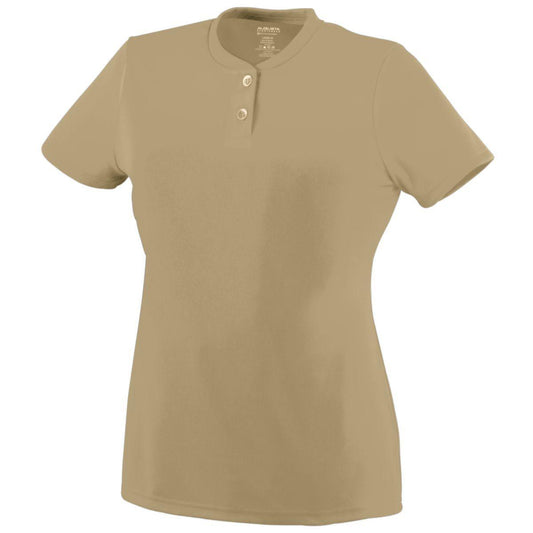 GIRLS WICKING TWO-BUTTON JERSEY - Apparel Globe