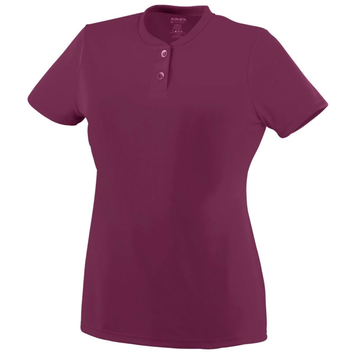 GIRLS WICKING TWO-BUTTON JERSEY - Apparel Globe