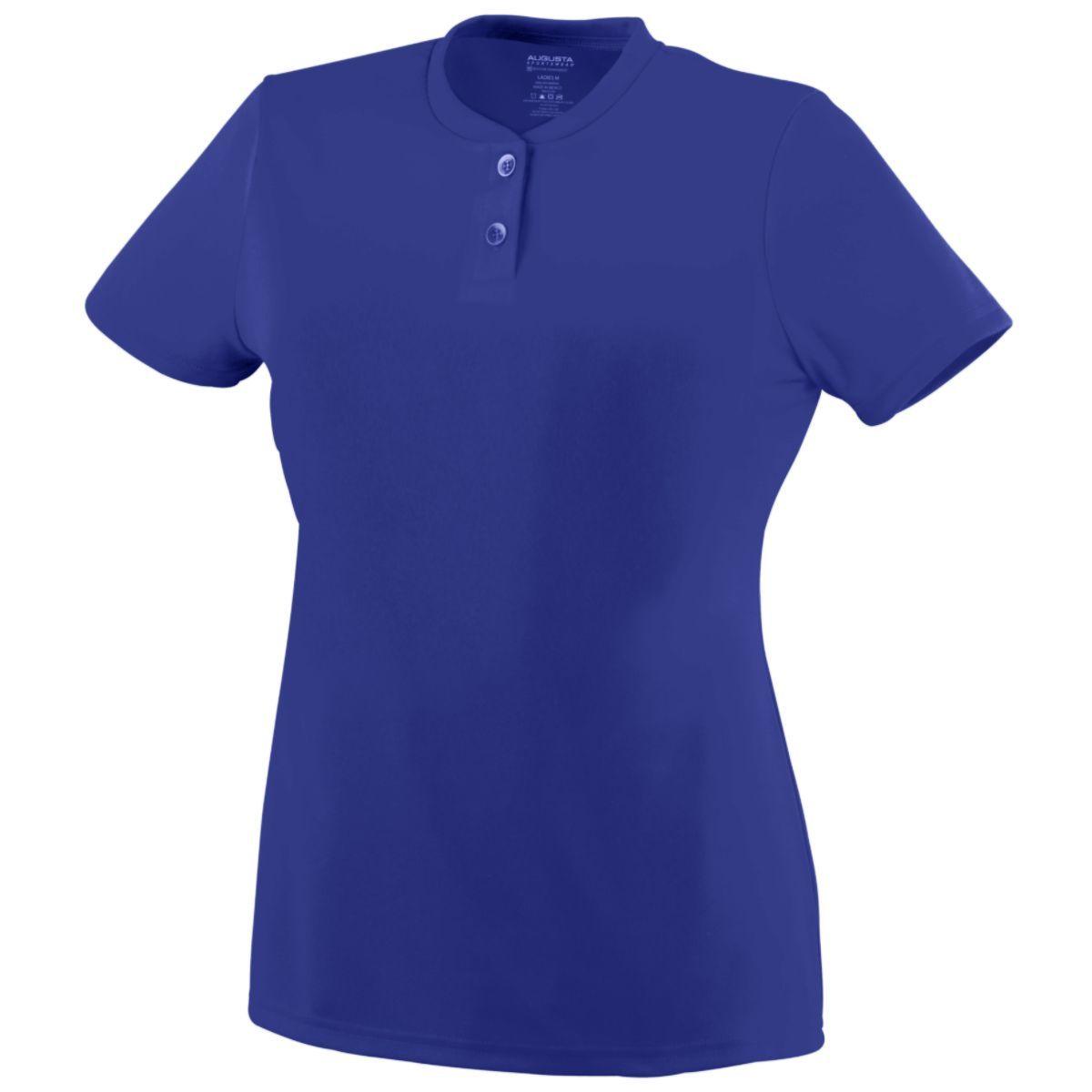 "Augustas Girls Wicking Two-Button Jersey: Unleash Your Performance in Style!" - Apparel Globe
