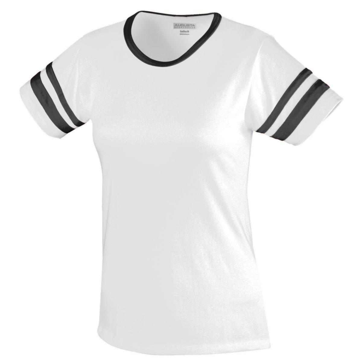 LADIES JUNIOR FIT COTTON/SPANDEX CAMP TEE - Apparel Globe
