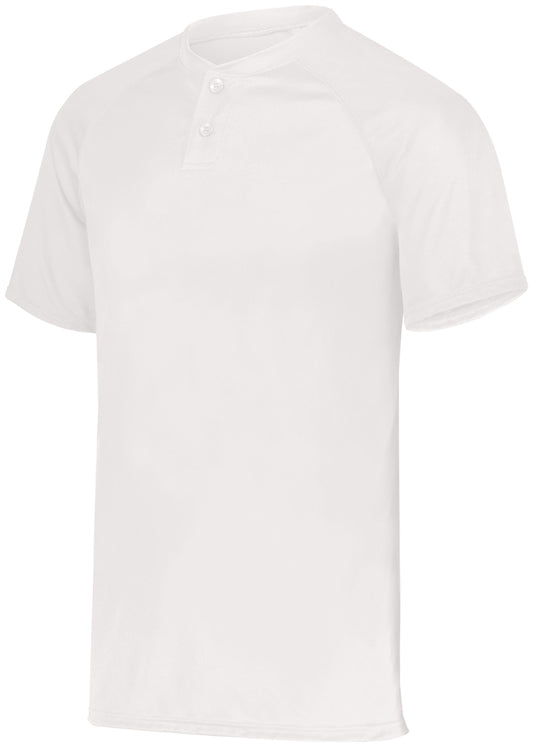 Youth Attain Wicking Two-Button Baseball Jersey - Apparel Globe
