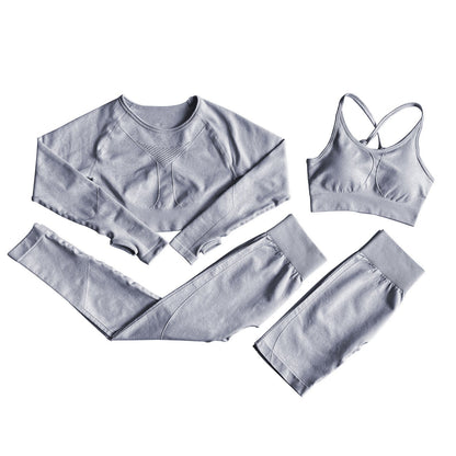 European And American Yoga Suits, Long Shorts, Sports Bra, Sweat Suit