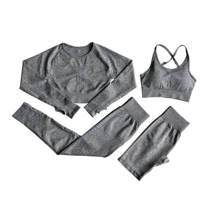 European And American Yoga Suits, Long Shorts, Sports Bra, Sweat Suit