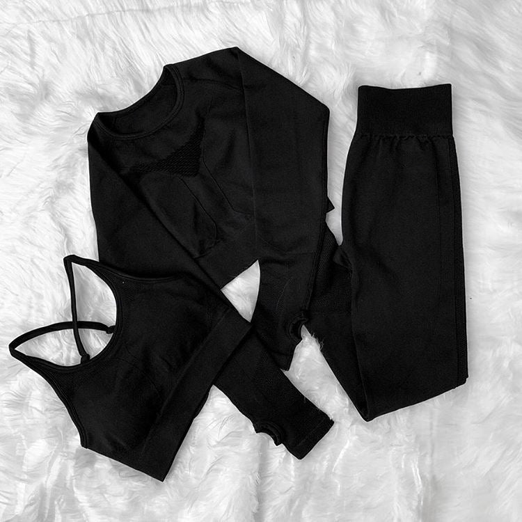 European And American Yoga Suits, Long Shorts, Sports Bra, Sweat Suit