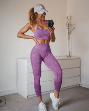 European And American Yoga Suits, Long Shorts, Sports Bra, Sweat Suit