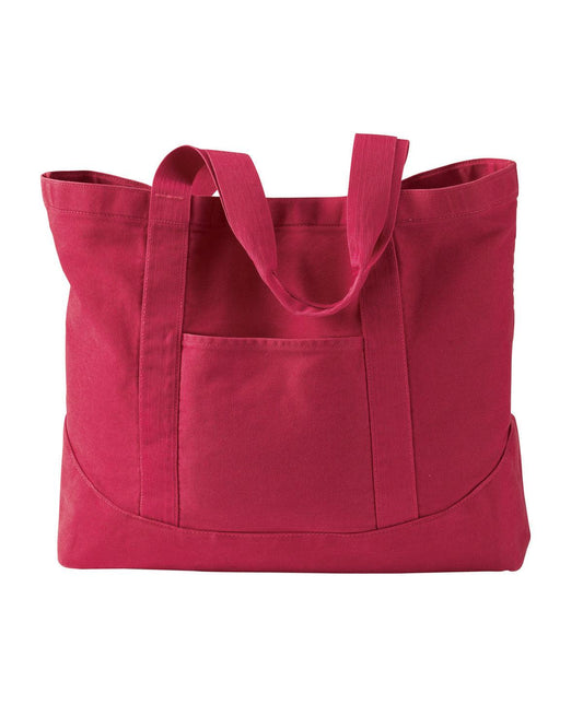 Pigment-Dyed Large Canvas Tote - Apparel Globe