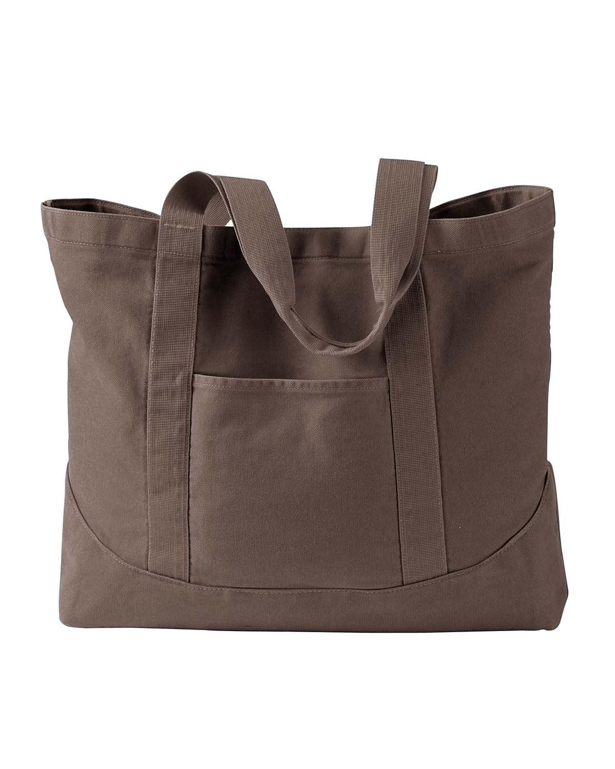 Pigment-Dyed Large Canvas Tote - Apparel Globe