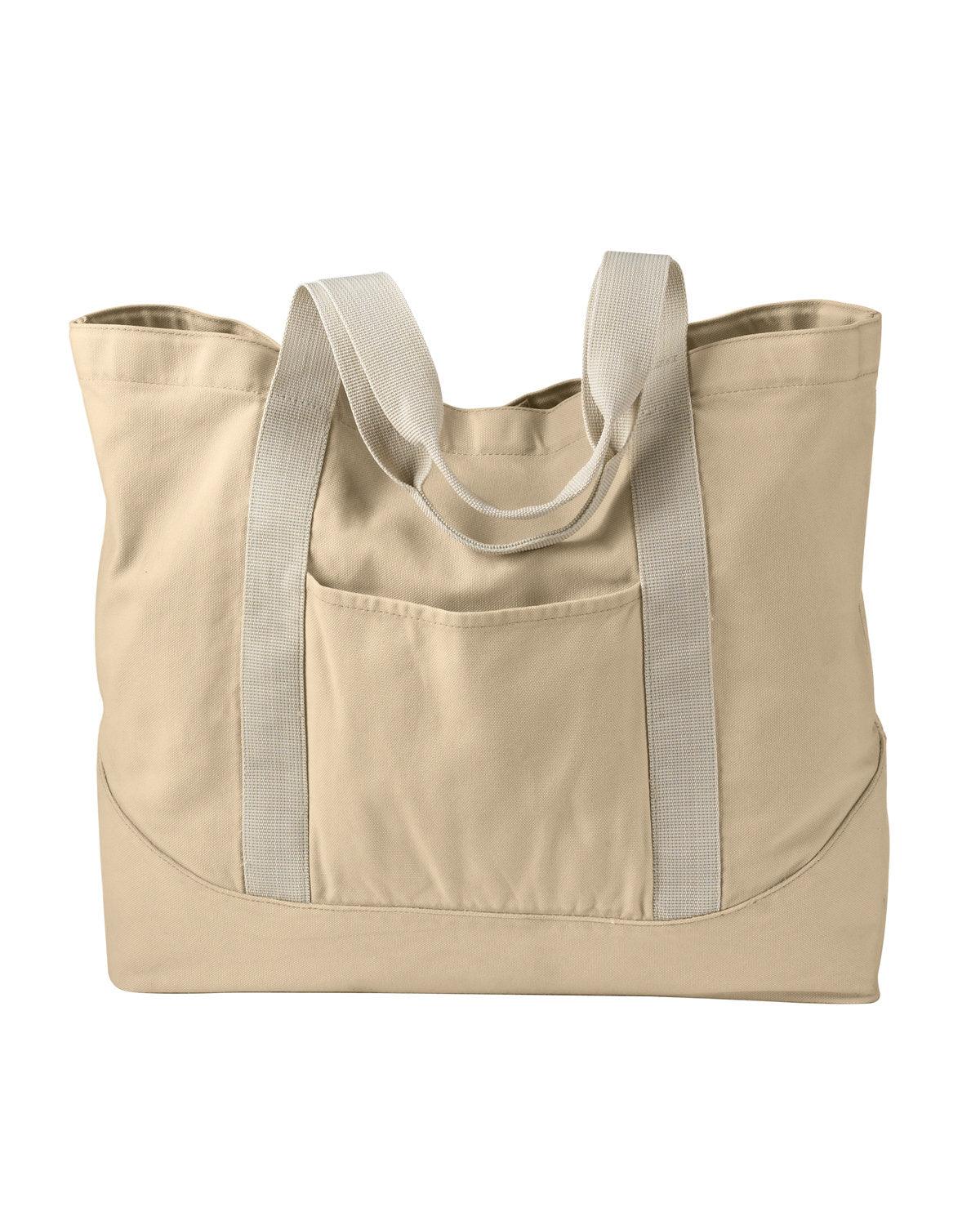 Pigment-Dyed Large Canvas Tote - Apparel Globe