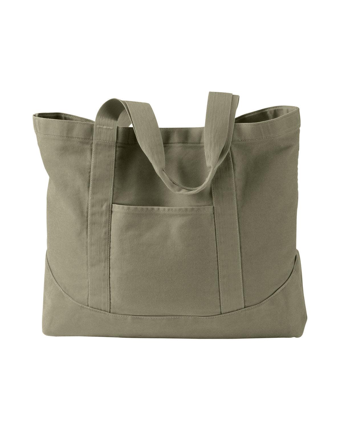 Pigment-Dyed Large Canvas Tote - Apparel Globe