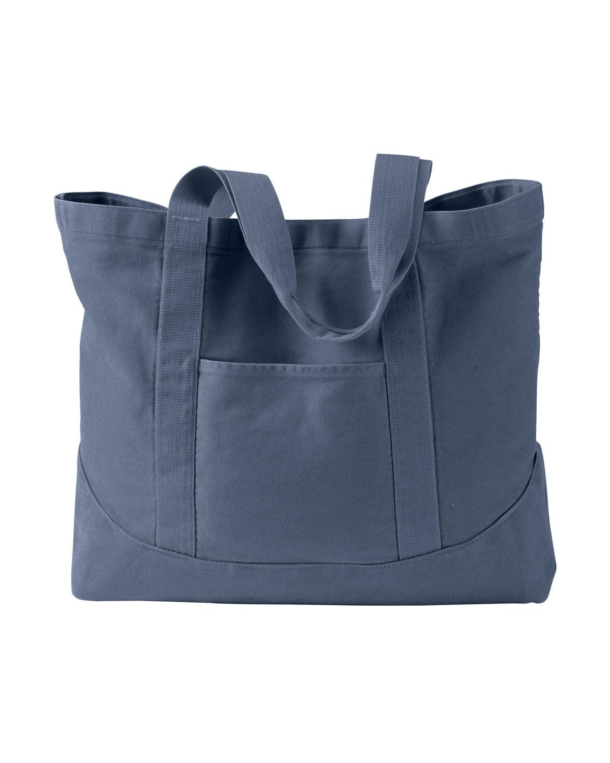 Pigment-Dyed Large Canvas Tote - Apparel Globe