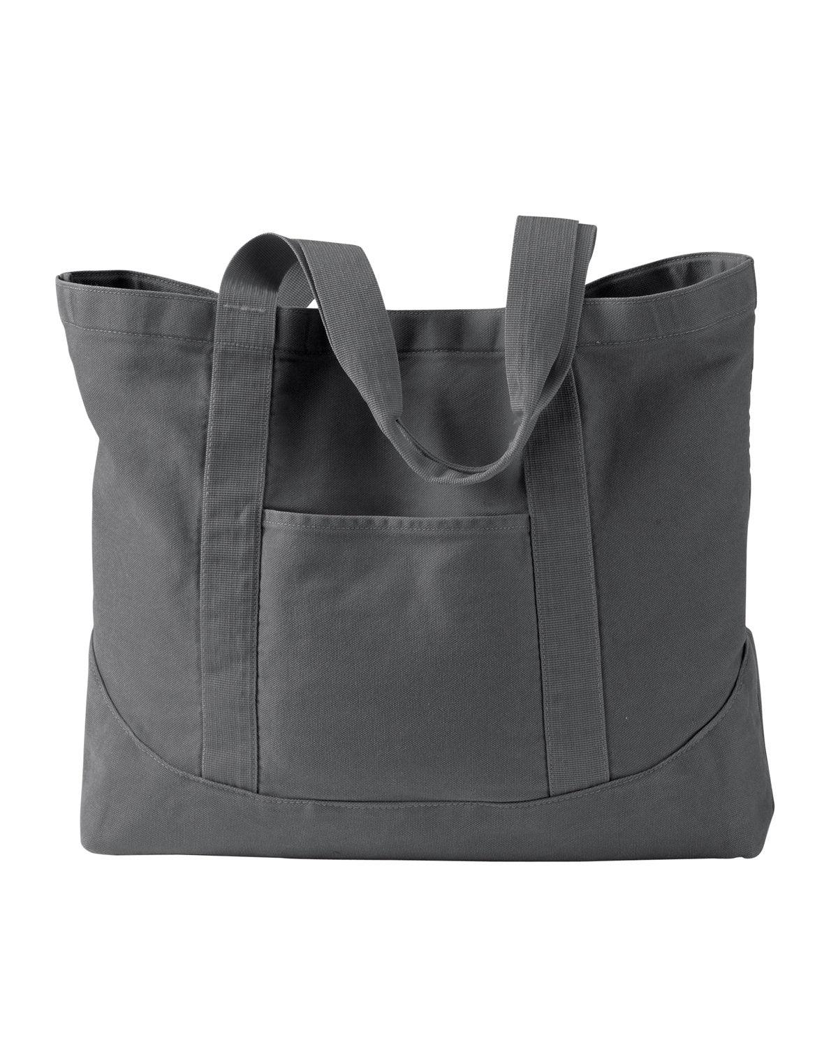 Pigment-Dyed Large Canvas Tote - Apparel Globe