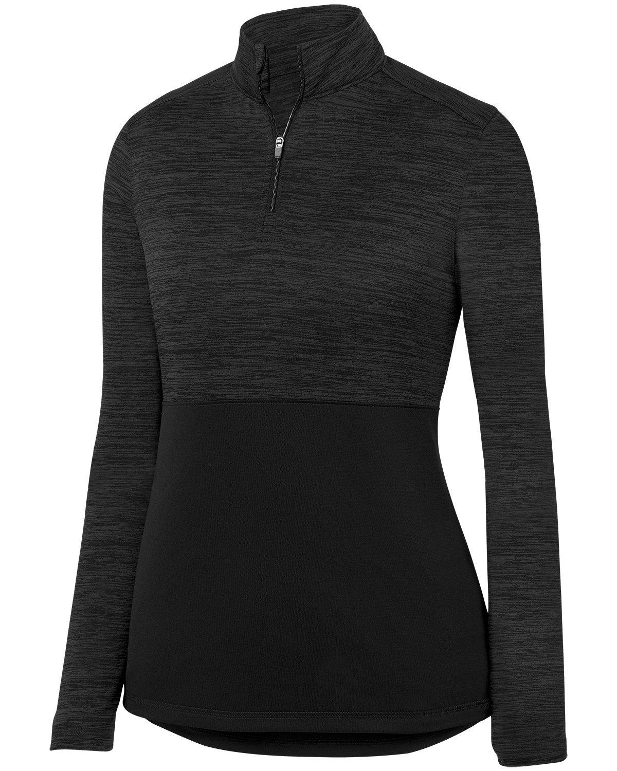 Ladies' Shadow Tonal Heather Quarter-Zip Pullover - Apparel Globe