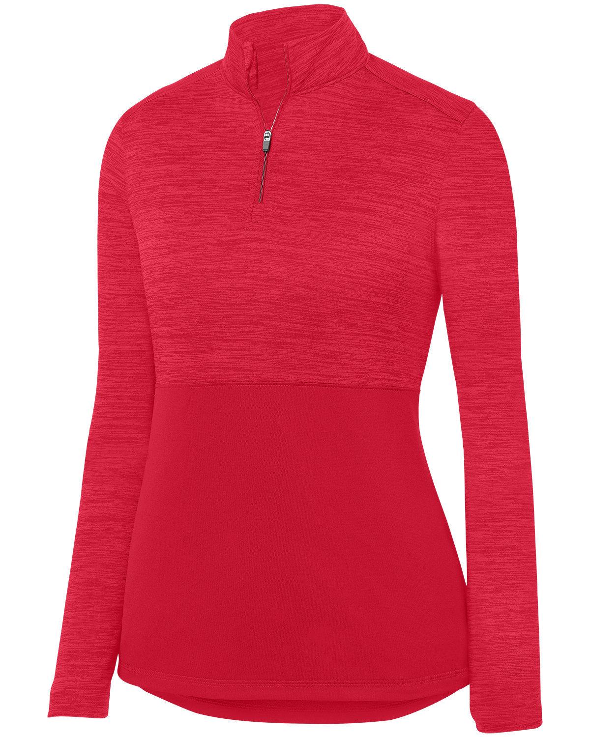 Ladies' Shadow Tonal Heather Quarter-Zip Pullover - Apparel Globe