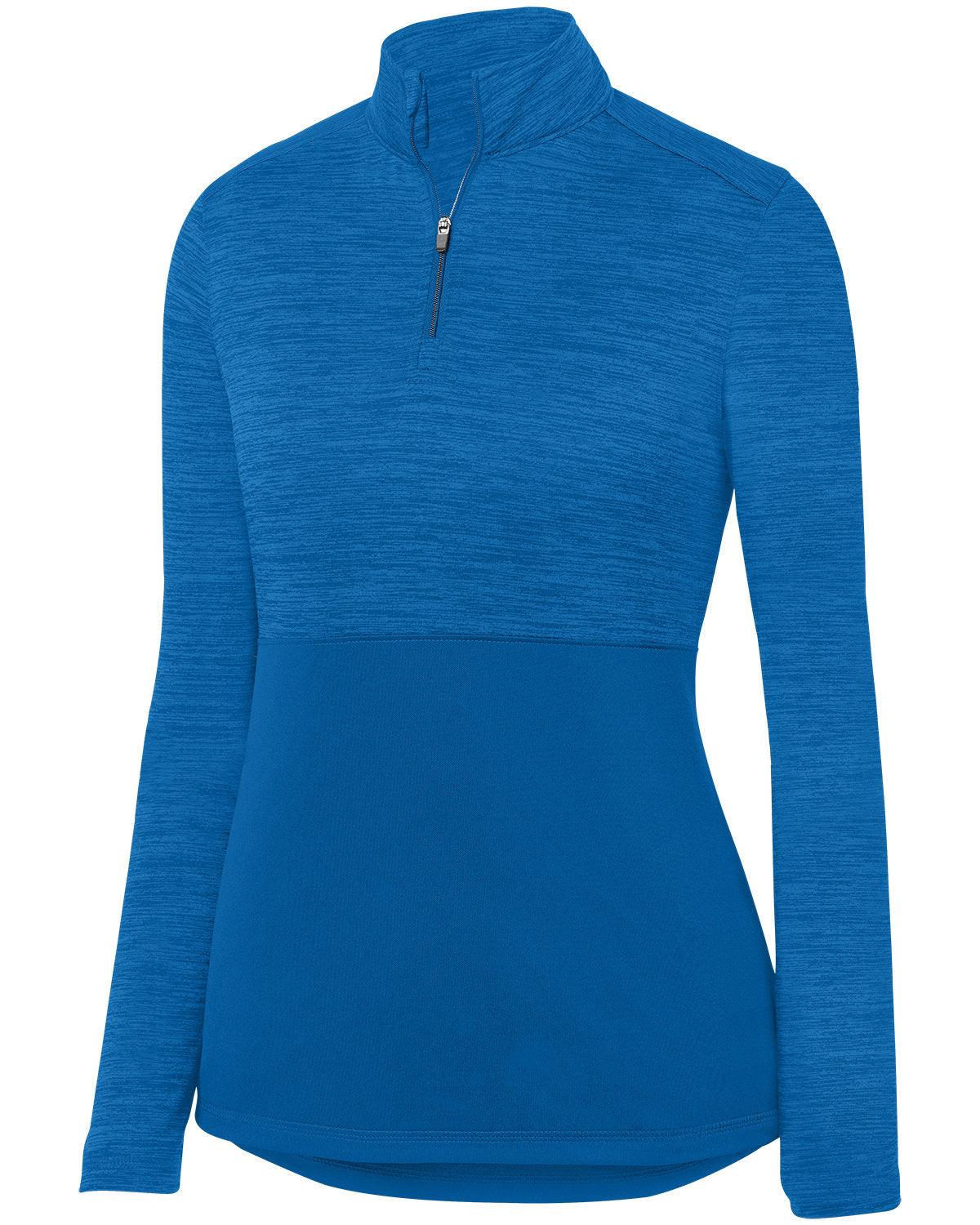 Ladies' Shadow Tonal Heather Quarter-Zip Pullover - Apparel Globe