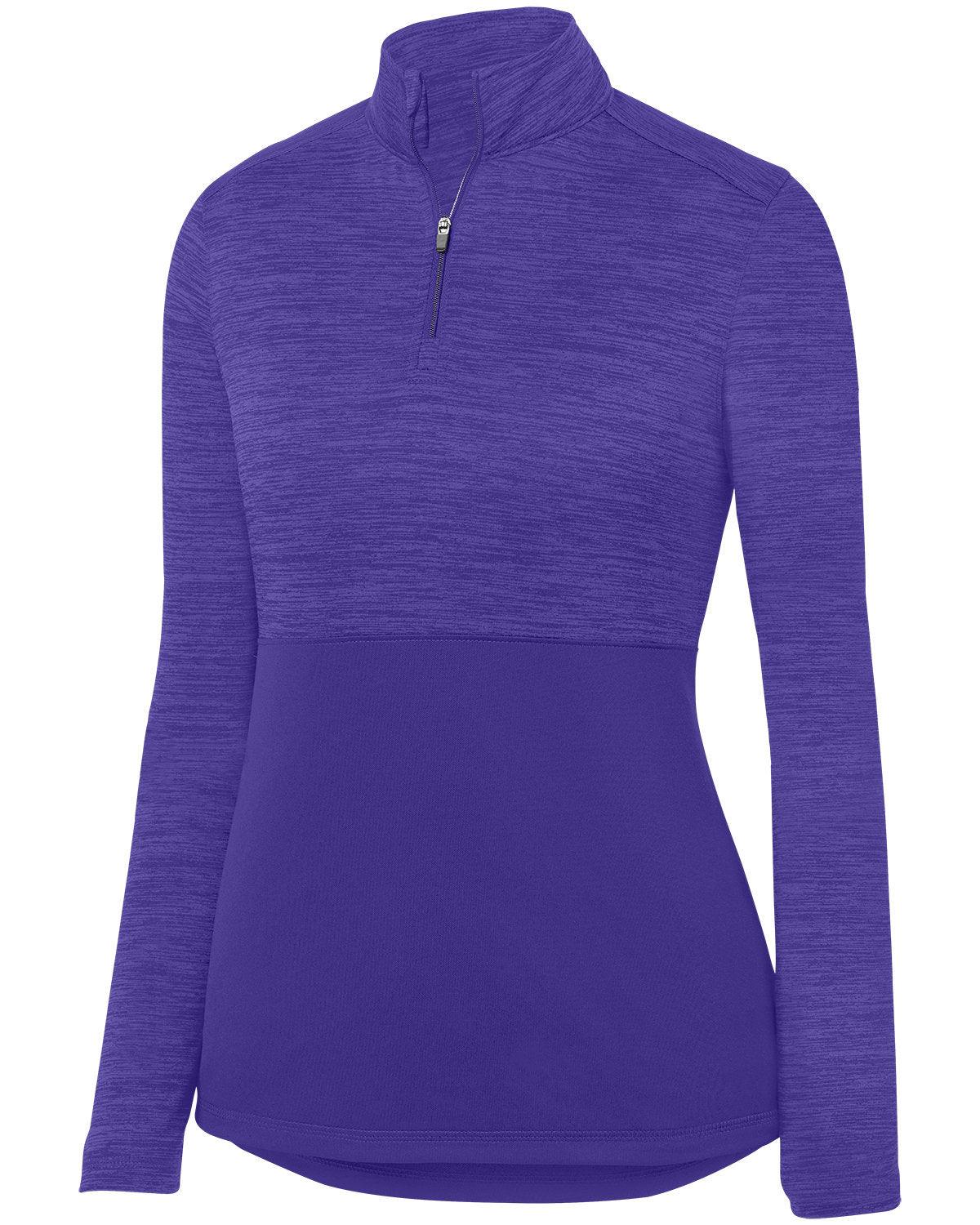 Ladies' Shadow Tonal Heather Quarter-Zip Pullover - Apparel Globe