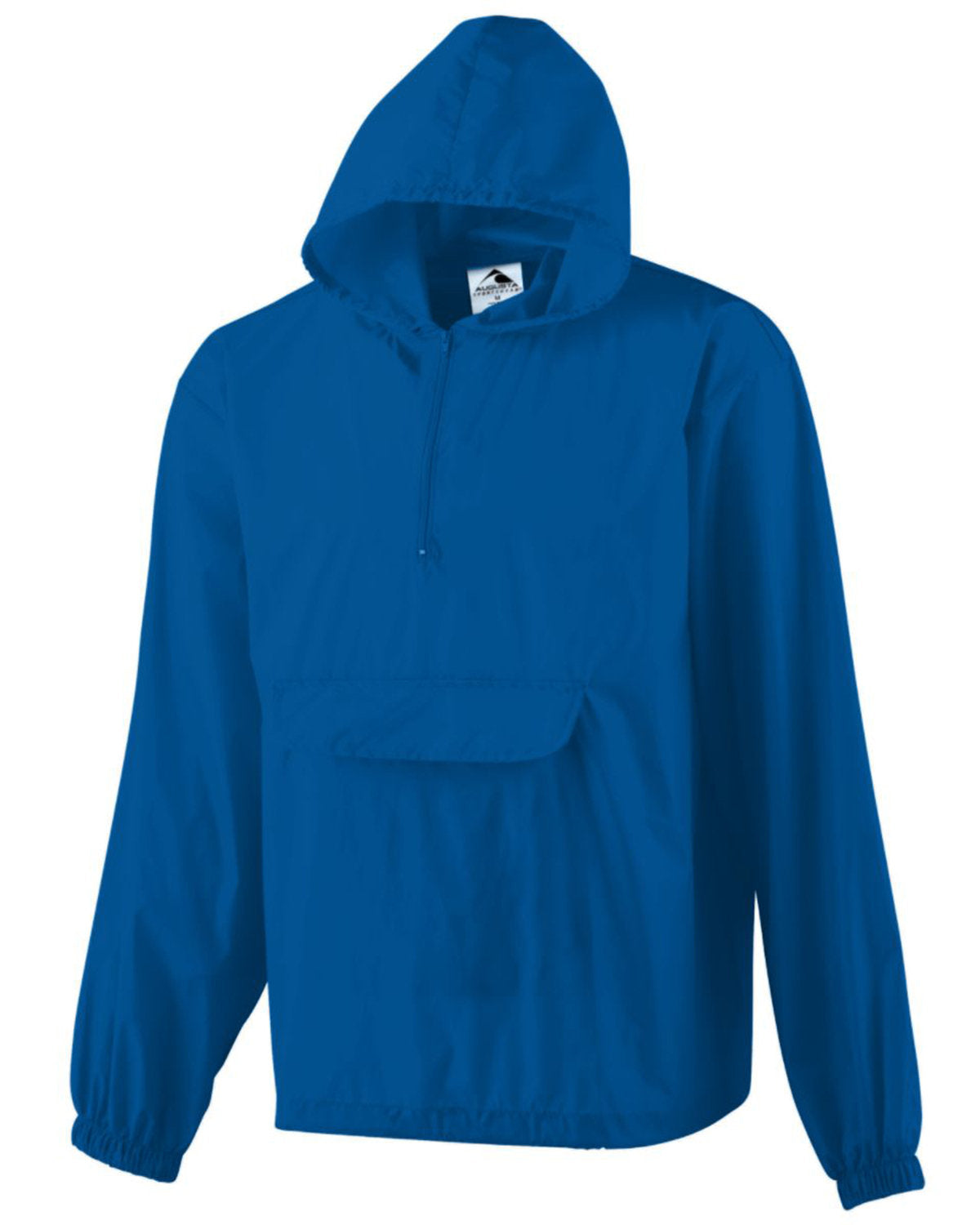 Hooded Nylon Half Zip Pullover Pouch Jacket - Apparel Globe