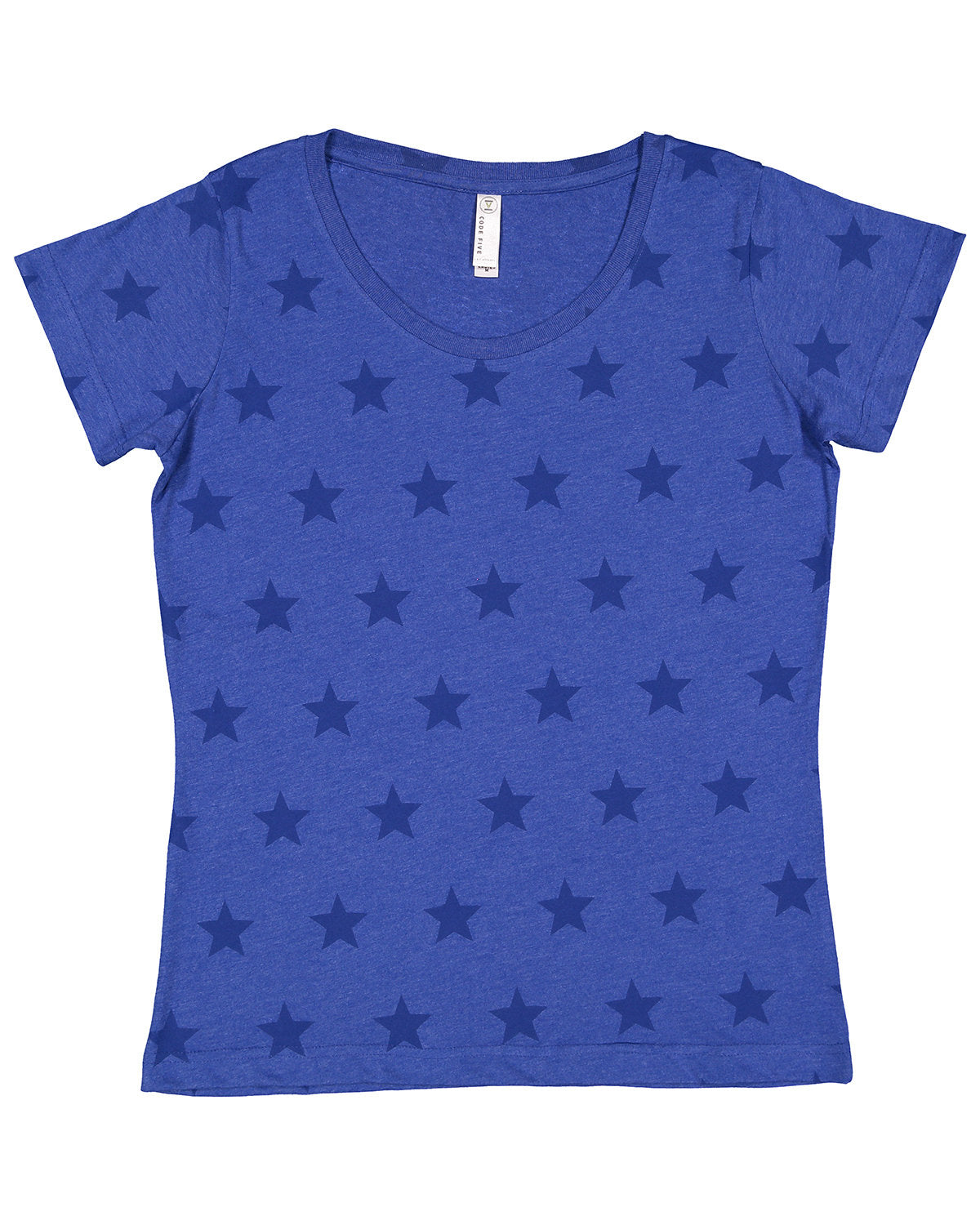 CODE FIVE Ladies' Five Star T-Shirt: Elevate Your Style with a Touch of Starry Elegance