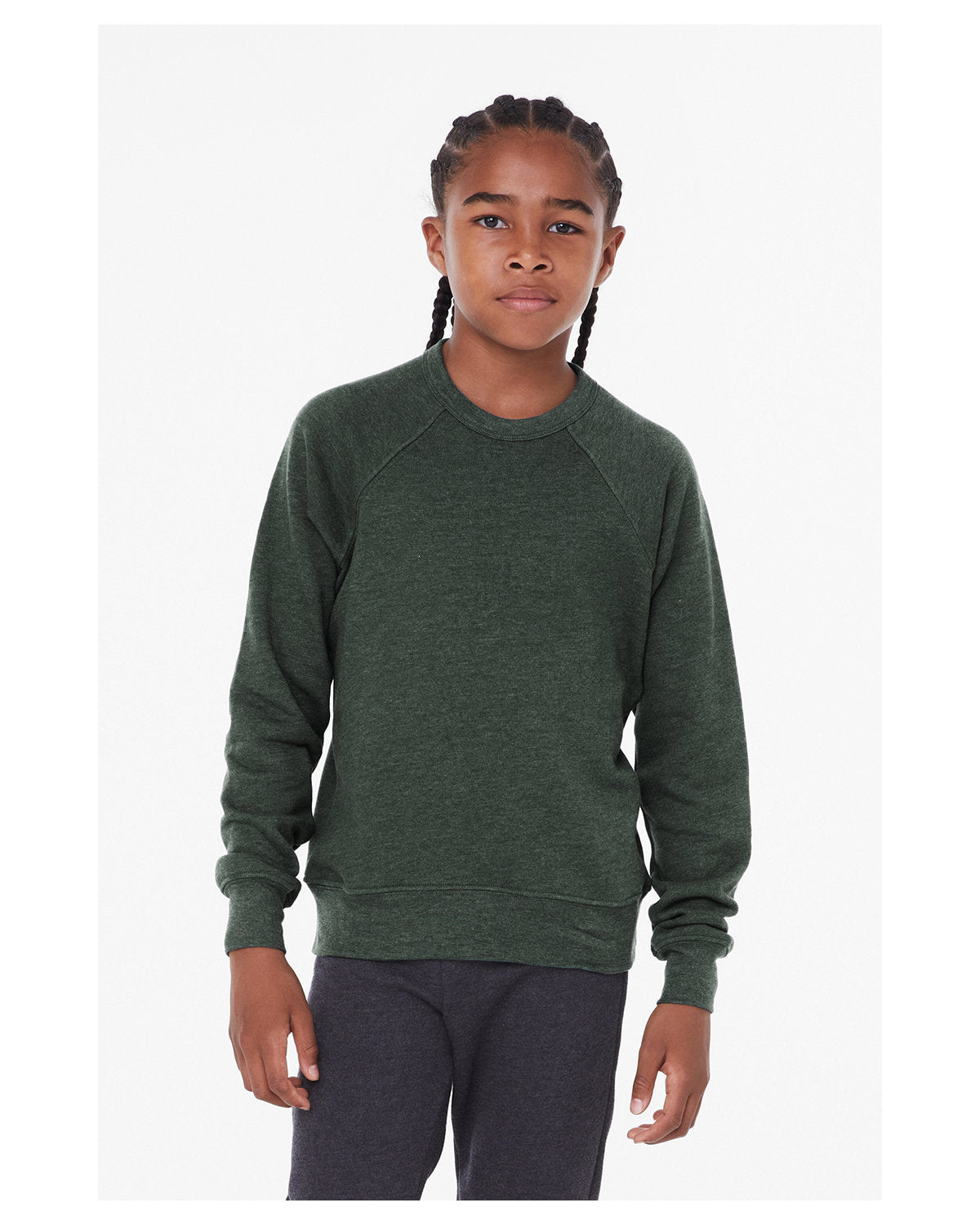 Bella + Canvas Youth Sponge Fleece Raglan Sweatshirt: Comfort and Style for Young Ones