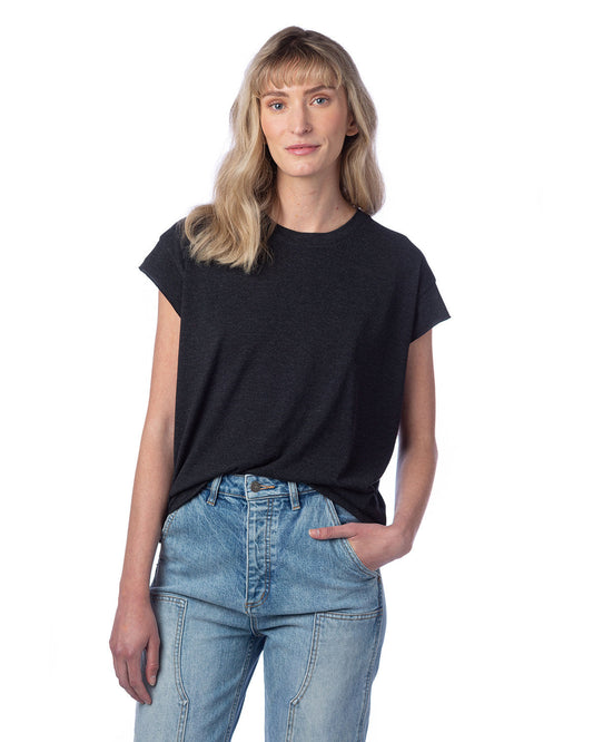 Alternative Ladies' Modal Tri-Blend Raw Edge Muscle T-Shirt: Effortless Comfort and Style