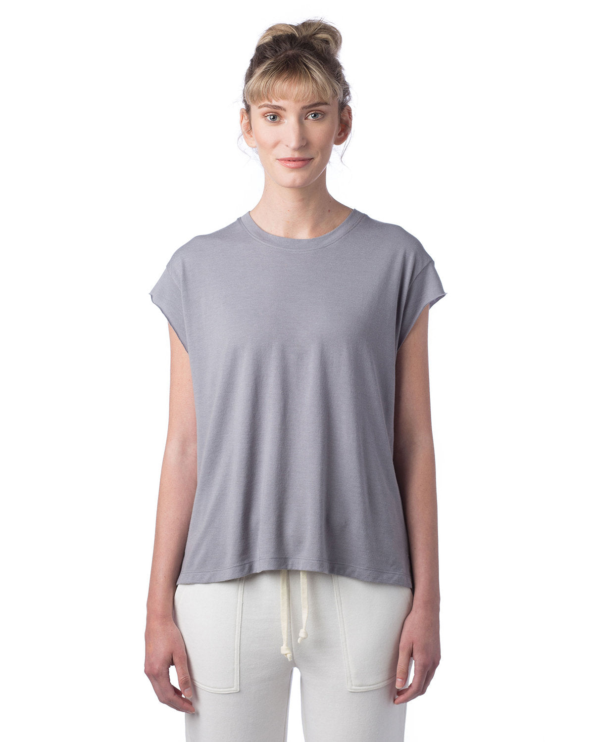 Alternative Ladies' Modal Tri-Blend Raw Edge Muscle T-Shirt: Effortless Comfort and Style