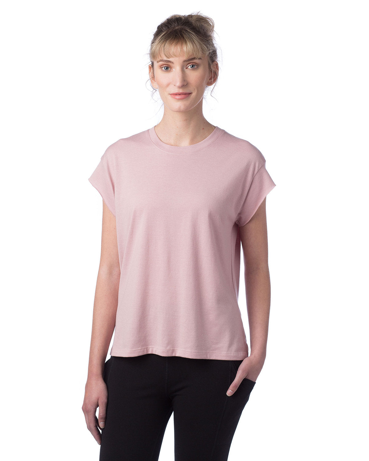Alternative Ladies' Modal Tri-Blend Raw Edge Muscle T-Shirt: Effortless Comfort and Style