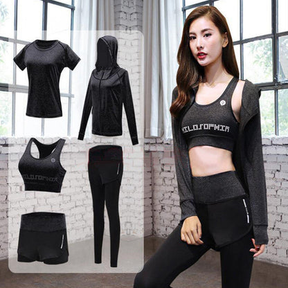 Five-piece yoga suit sports suit