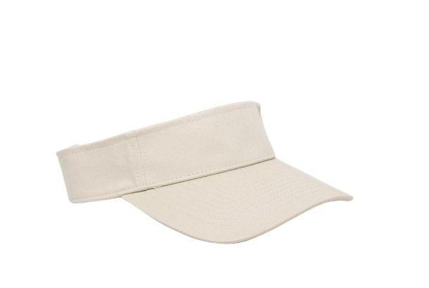 Cotton Woven Hook-And-Loop Adjustable Visor - Apparel Globe