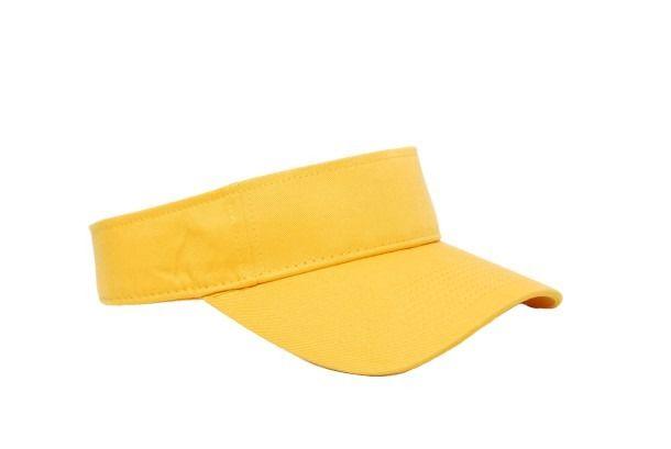 Cotton Woven Hook-And-Loop Adjustable Visor - Apparel Globe