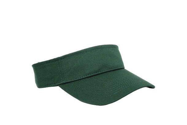 Cotton Woven Hook-And-Loop Adjustable Visor - Apparel Globe